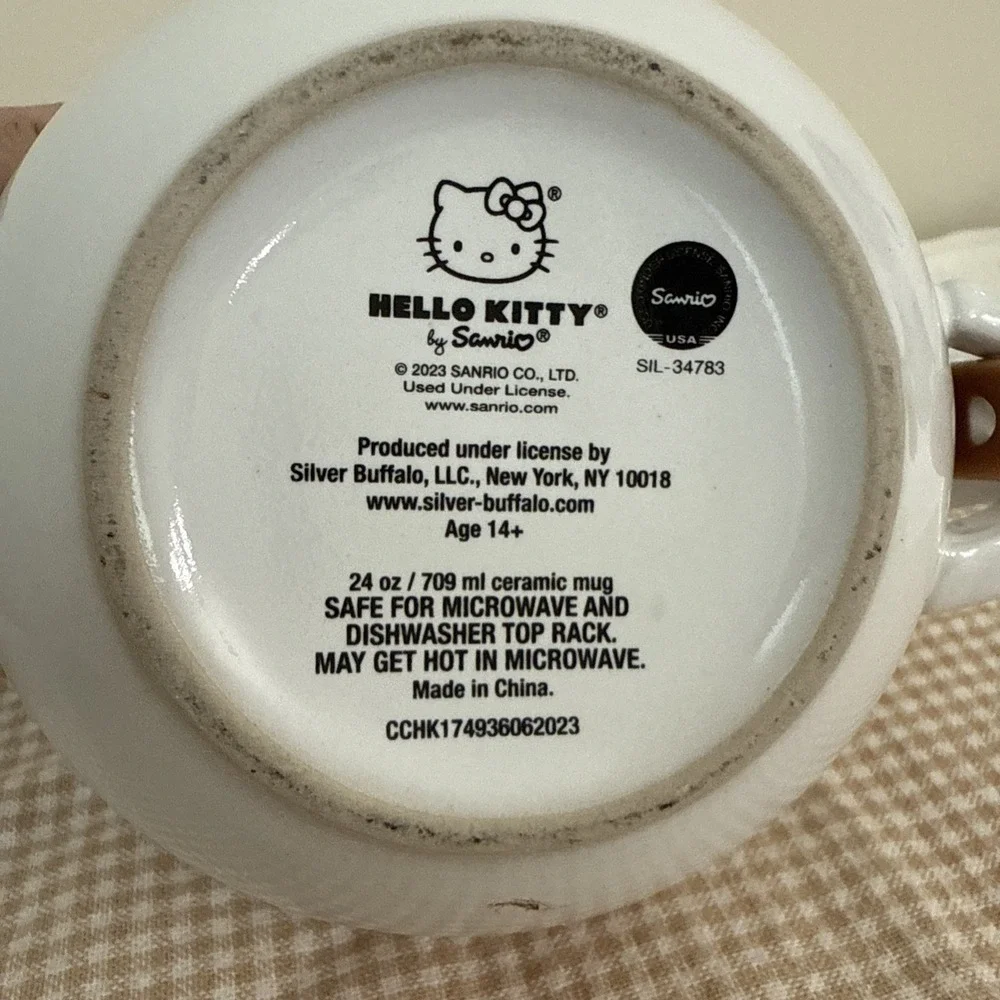 Hello Kitty Fall Harvest Pumpkin Ramen Bowl w/ Spoon Ceramic Sanrio Autumn